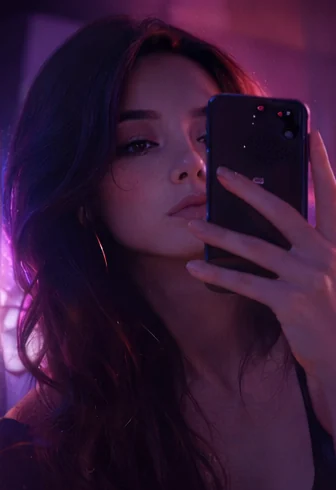 Taking a selfie for SecretVibe